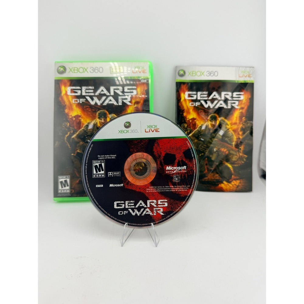 Gears of War Xbox 360 Game Complete with Manual Microsoft Epic Games 2006 NTSC‎
